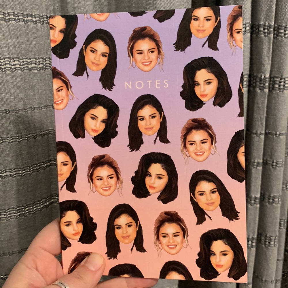 Selena Gomez Wactt made in England blank lined journal notebook. NEW.
